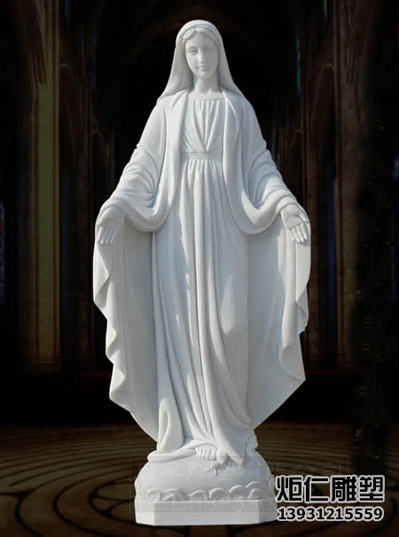 石雕圣母像雕塑