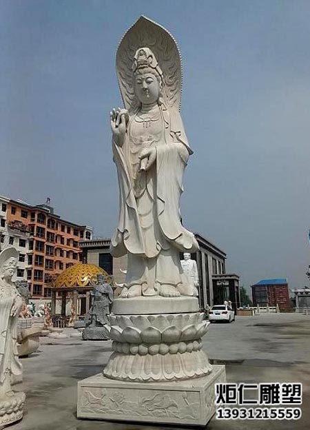 大型汉白玉观音像(图2) 2.jpg